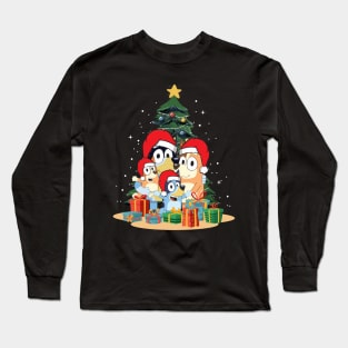 Funny Blueys Christmas Family Merry Christmas Long Sleeve T-Shirt